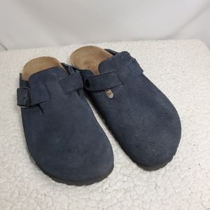 Birkenstock Boston Soft Foot Bed Suede Clogs